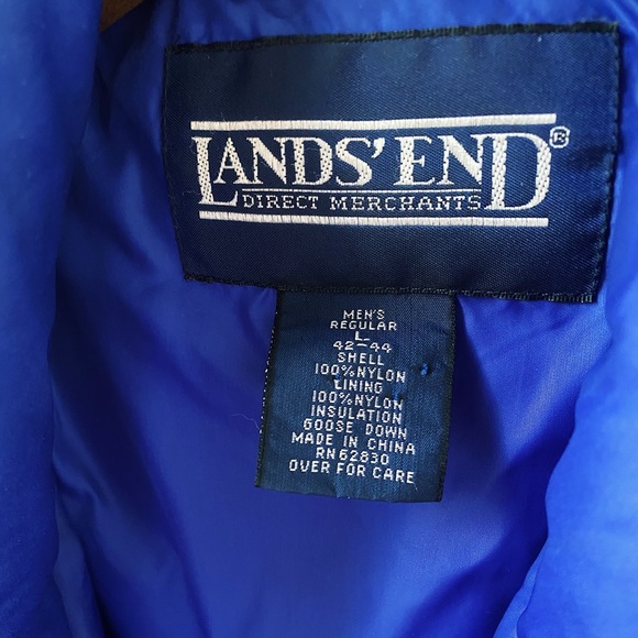 Lands’ End Puffer Jacket Men’s Large - Picture 5 of 8